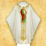 Chasuble with Embroidered Image of "St. Joseph"