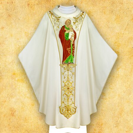 Chasuble with Embroidered Image of "St. Joseph"