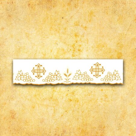 Embroidered lace "Calvario" Gold