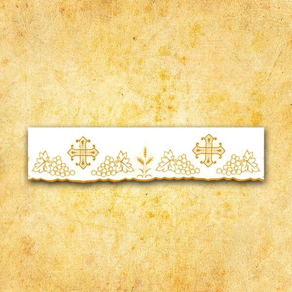 Embroidered lace "Calvario" Gold