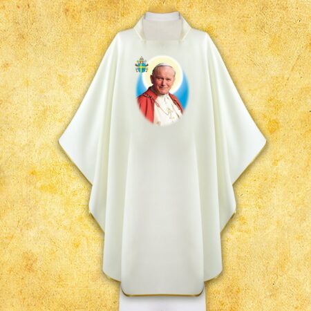 Chasuble with Photographic Image "St. John Paul II"