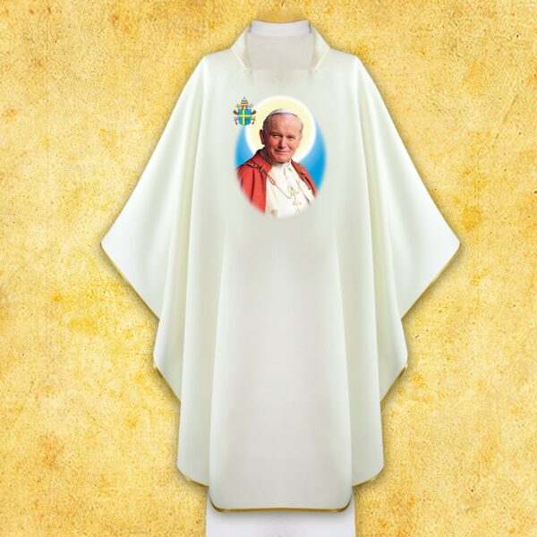 Chasuble with Photographic Image "St. John Paul II"
