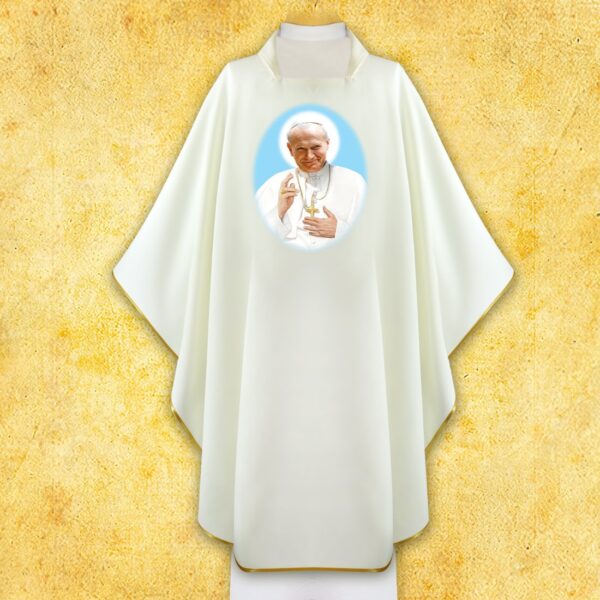 Chasuble with Photographic Image "St. John Paul II"