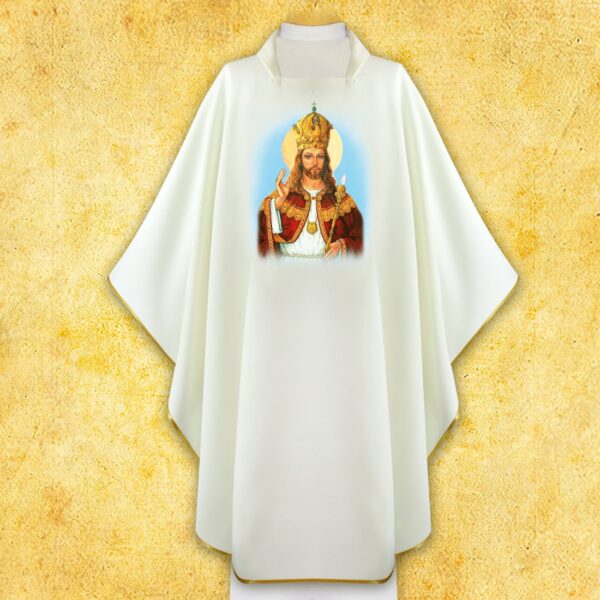 Chasuble with Photographic Image "Christ the King"