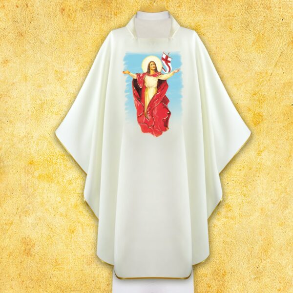Chasuble with Photographic Image "Risen Jesus"