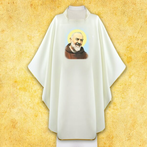 Chasuble with Photographic Image of "St. Padre Pio"