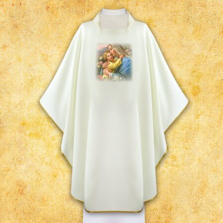 Chasuble with Photographic Image of "Our Lady"