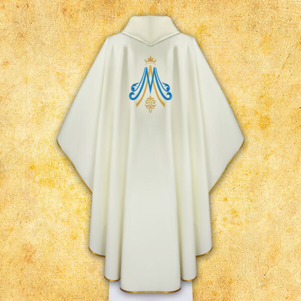 Chasuble with Photographic Image of "Our Lady"