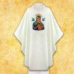 Chasuble with a Photographic Image of "Our Lady of Perpetual Help"