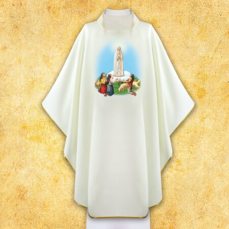 Chasuble with a Photographic Image of "Our Lady of Fatima"