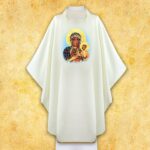 Chasuble with a Photographic Image of "Our Lady of Częstochowa"