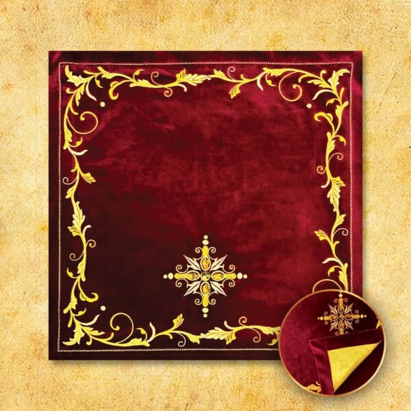 velo per il calice "Pietre e Oro". Chalice veil "PIETRE E ORO"