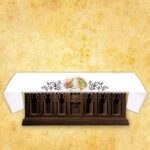 Openwork altar tablecloth - laser cut with thermal sublimation printing