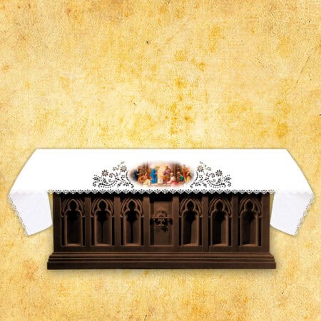 Openwork altar tablecloth - laser cut with thermal sublimation printing