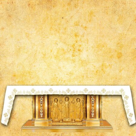 Embroidered tablecloth "Calvario" gold - any size