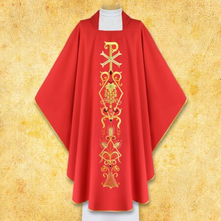 Embroidered chasuble "PX"