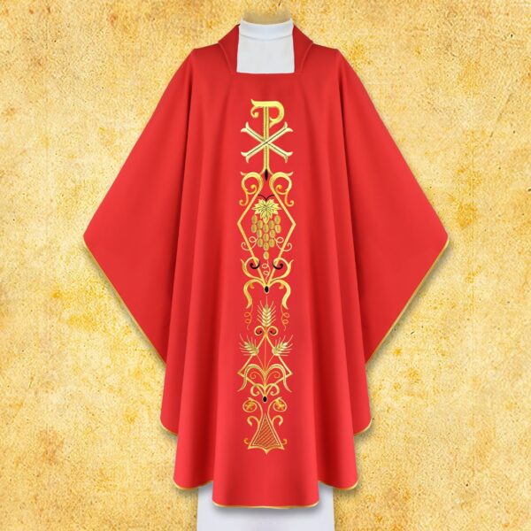 Embroidered chasuble "PX"