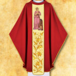 Chasuble with embroidered image "St. Margaret"