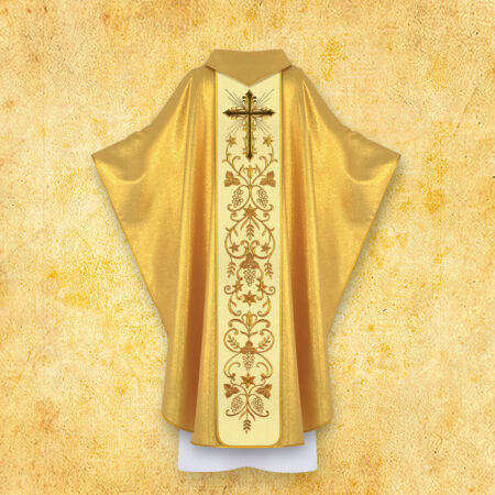 Embroidered Chasuble with Photographic Image of "Heart of Jesus"