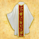 Embroidered chasuble "Classico Bianco"
