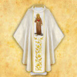 Chasuble with embroidered image of "St. Rosalia"