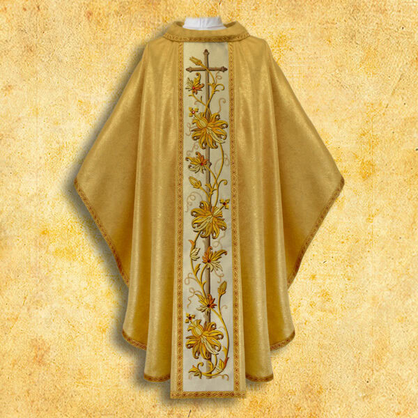 Embroidered chasuble "Classico Gold"