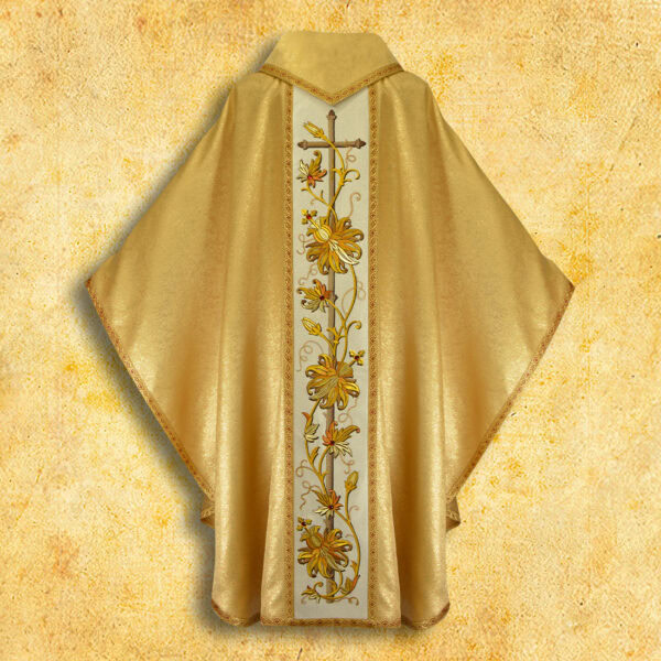 Embroidered chasuble "Classico Gold"