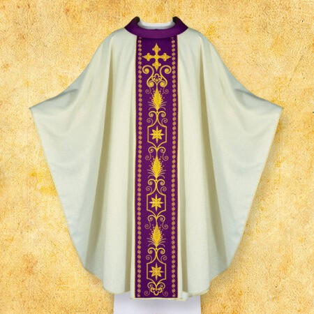 Chasuble with Embroidered Belt "Sacrum"