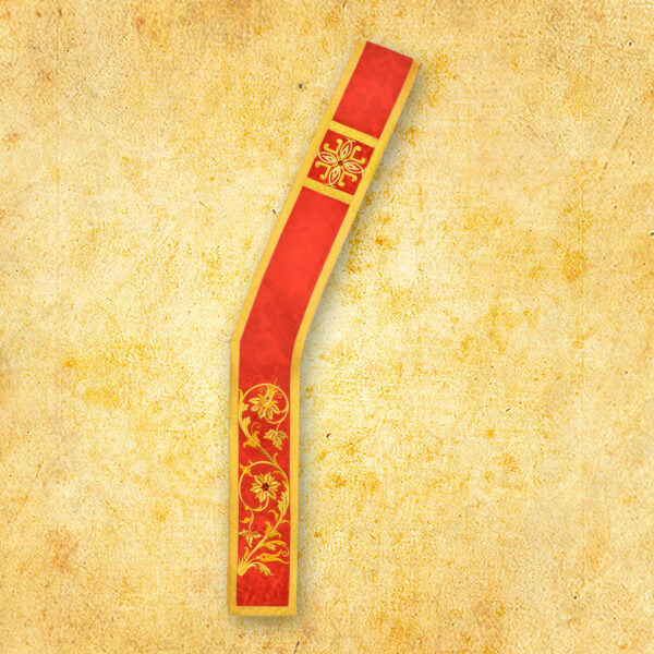 Embroidered deacon's stole "Massimo-Blu"