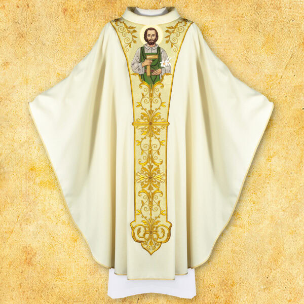 95_2_przod Chasuble with Embroidered Image of "St. Joseph"