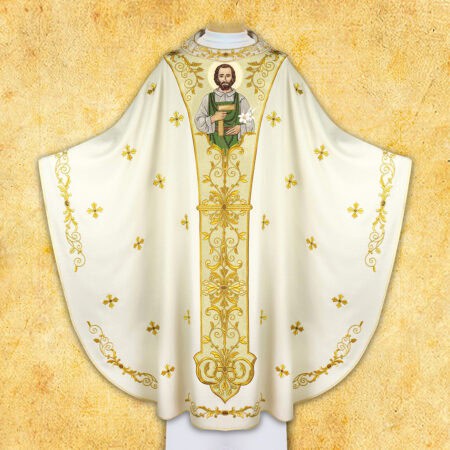 Photo chasuble with the image of St. Joseph