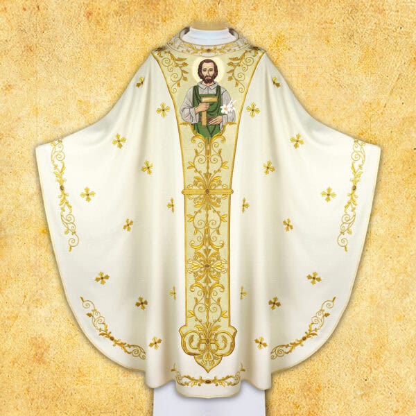 Photo chasuble with the image of St. Joseph