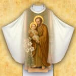 Photo chasuble with the image of St. Joseph
