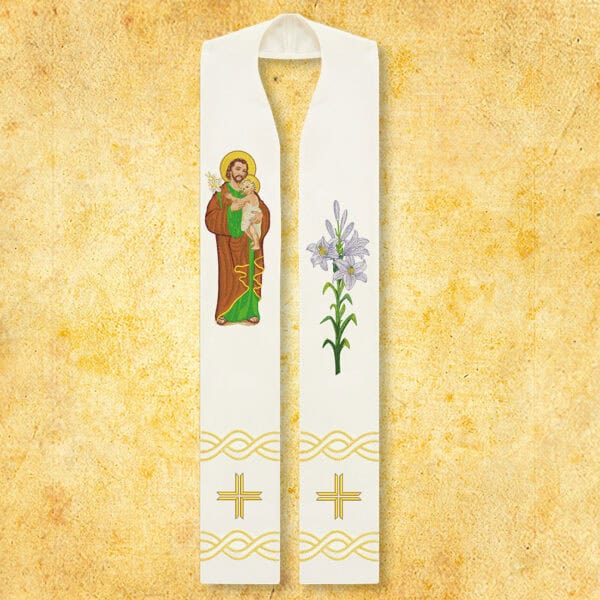 Embroidered stole "St. Joseph"