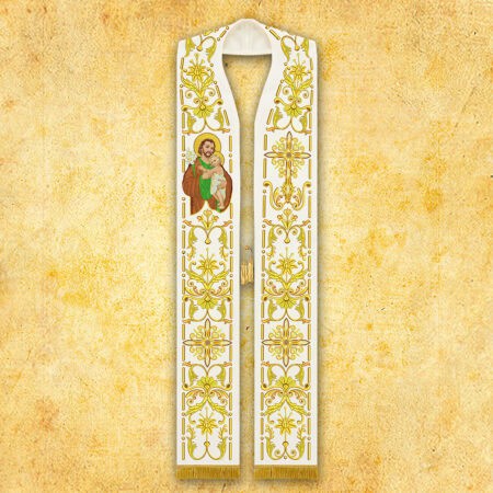 Embroidered stole "St. Joseph"
