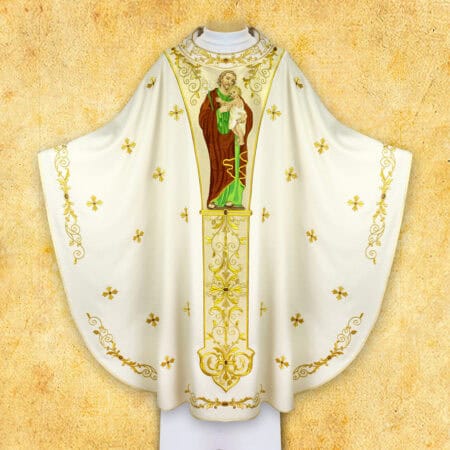 Photo chasuble with the image of St. Joseph