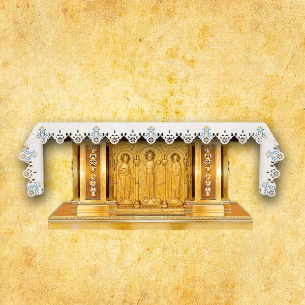 197_8_25_mb Embroidered tablecloth "Marian Rosary" - any size