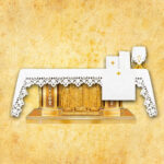 Embroidered tablecloth "Bianco Fiori"