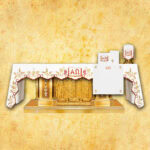 Embroidered tablecloth "Alfa Omega" - with the symbol of a book (length up to 280 cm)