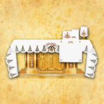 Embroidered tablecloth "Gloria" (length up to 280 cm)