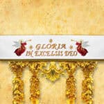 Tablecloth with embroidery on the front