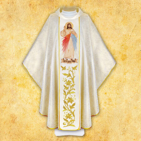  Chasuble with embroidered image "Jesus, I trust in You"