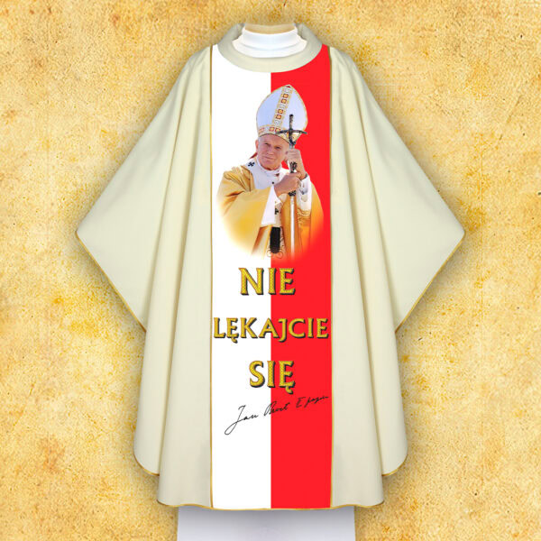 117_2_25 Patriotic photo chasuble "John Paul II"