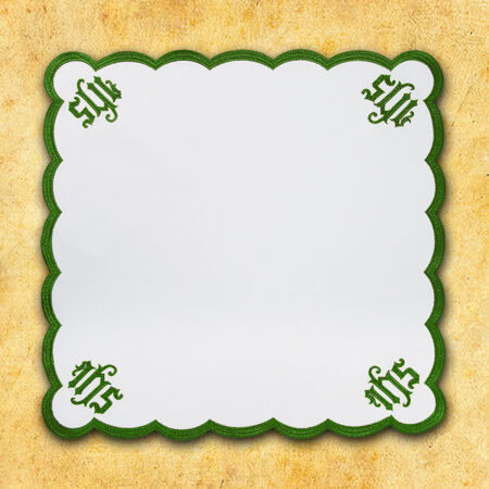  Embroidered Napkin "Cathedral" Green 45X45