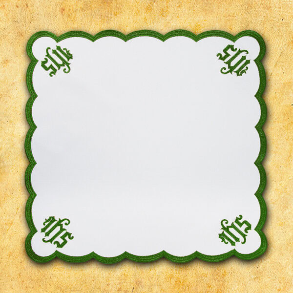 Embroidered Napkin "Cathedral" Green 45X45