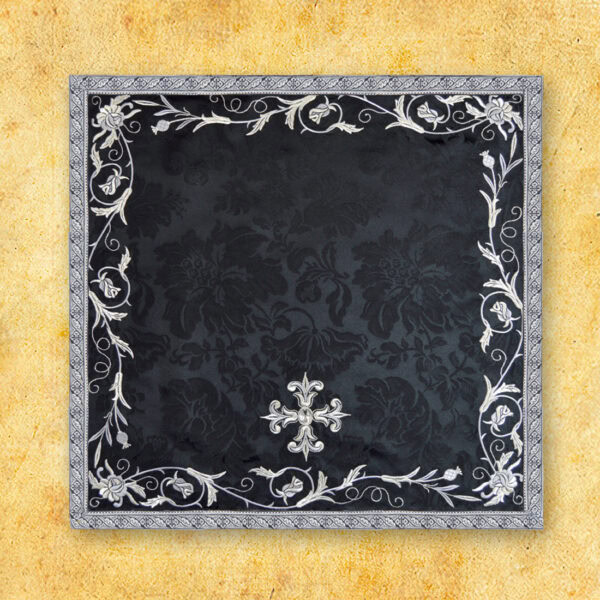 Embroidered deacon's stole "Massimo-Nero"