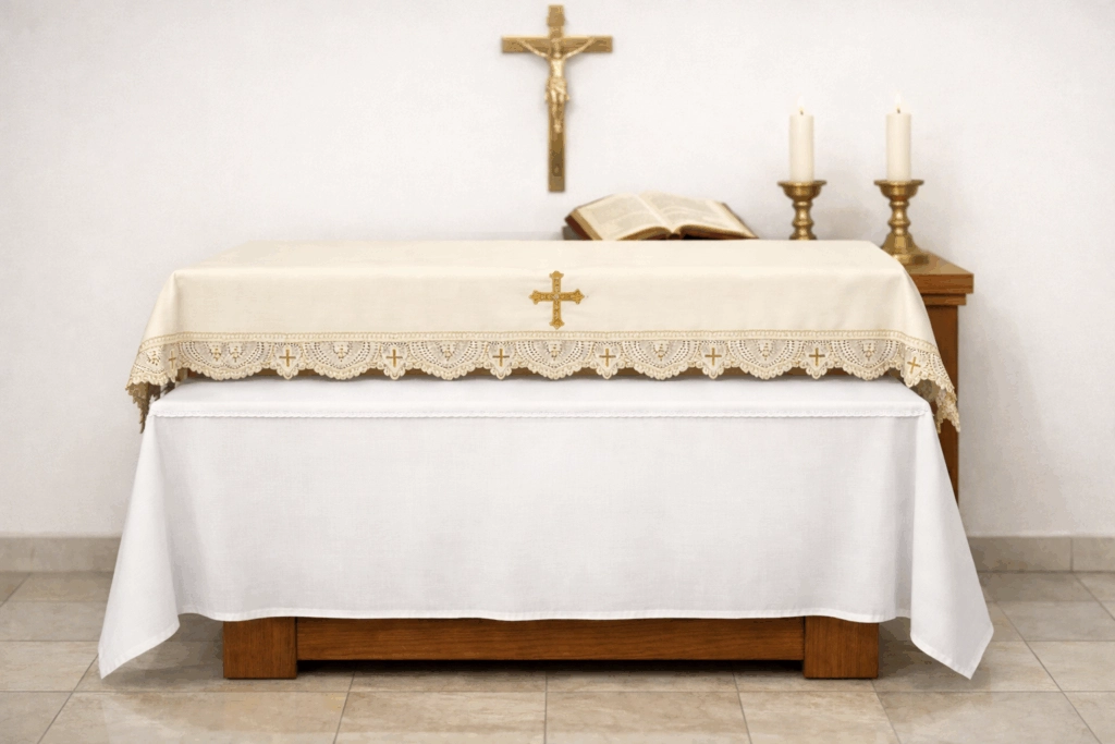 ALTAR CLOTH, SERVETTE, AND ALTAR COVER — DIFFERENCES AND USE IN THE LITURGY