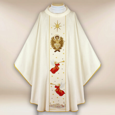 Embroidered chasuble "Glory of the Angels"