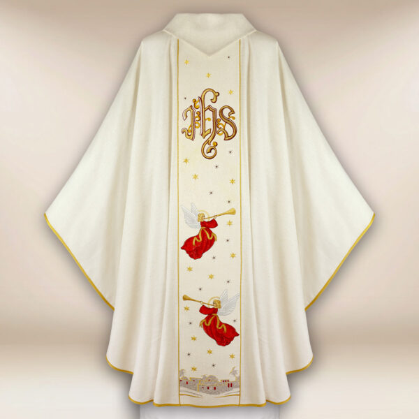 Embroidered chasuble "Glory of the Angels" - Image 3