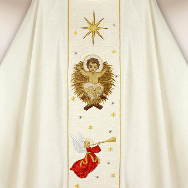 Embroidered chasuble "Glory of the Angels" - Image 2
